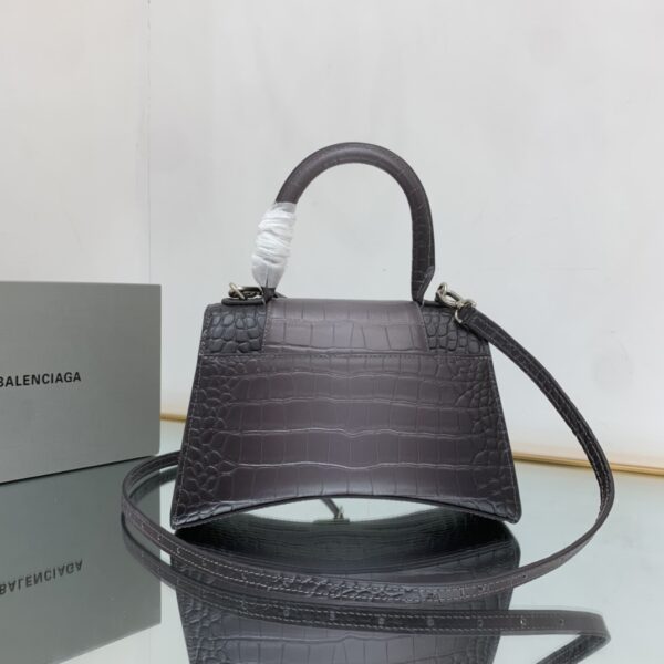 Hourglass Small Handbag Embossed In Pink/Brown For Women 9in/23cm