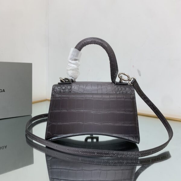 Hourglass XS Handbag Embossed In Pink/Brown For Women 7in/19cm