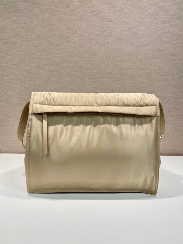 Large Padded Shoulder Bag In Beige For Women 14.1in/ 36cm 1BD256_RDLN_F0F24_V_OOO