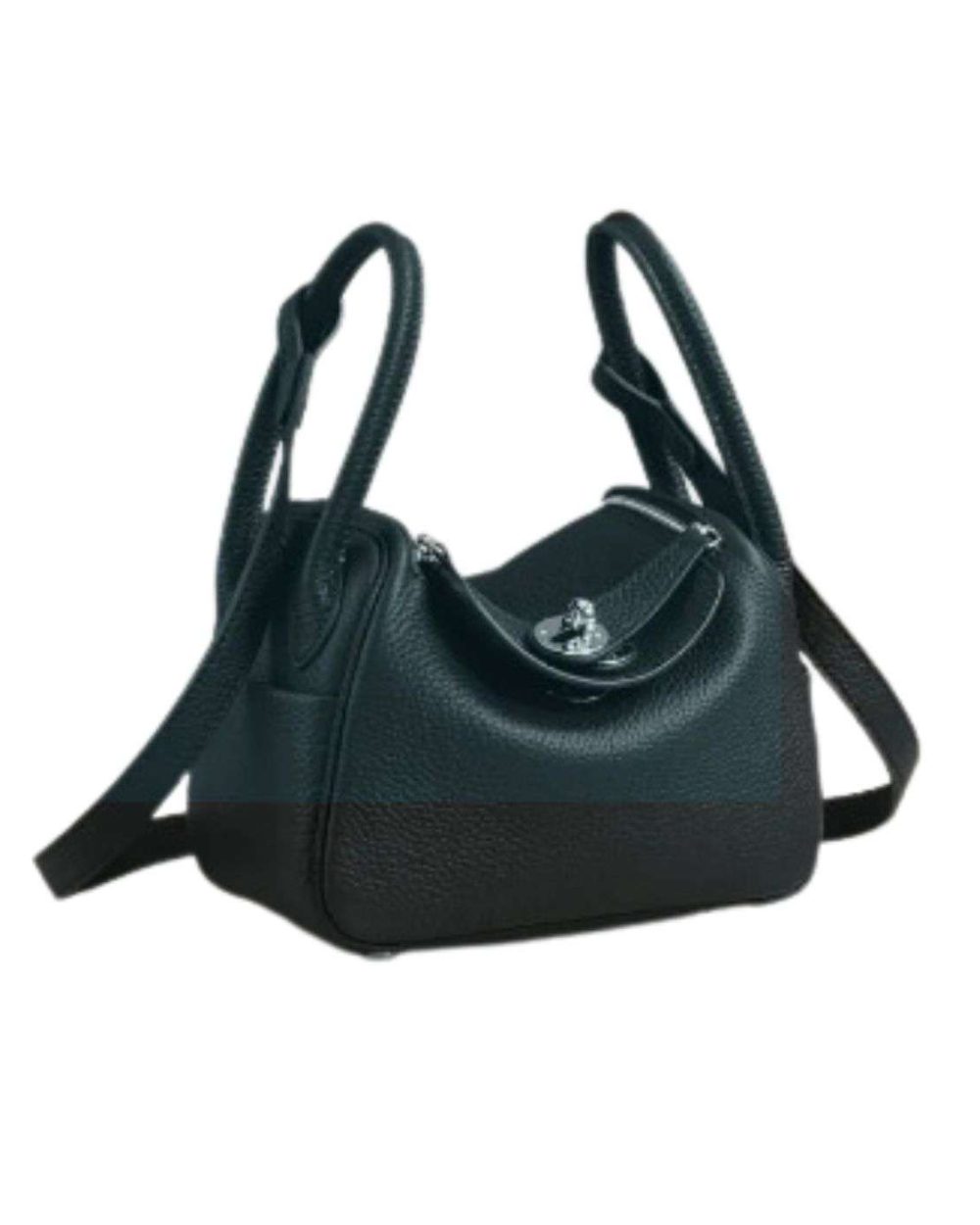 1:1 Replica Lindy Mini Black/Dark Green For Women 19cm / 7.4in