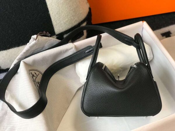 1:1 Replica Lindy Mini Black/Dark Green For Women 19cm / 7.4in