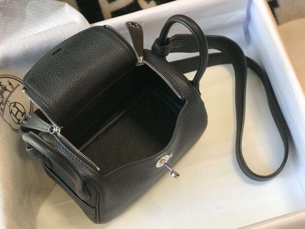1:1 Replica Lindy Mini Black/Dark Green For Women 19cm / 7.4in