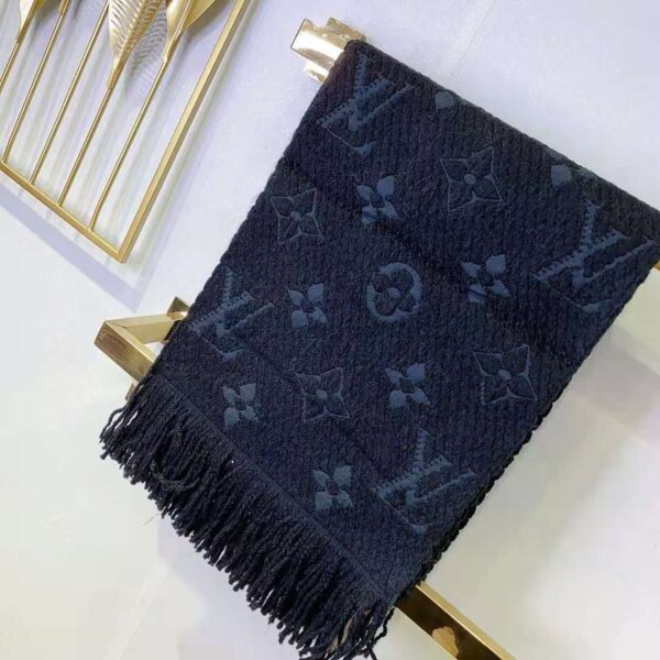 Logomania Scarf Dark Blue For Women