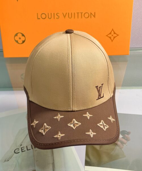 Louis Vuitton Aerogram Cotton Cap In Brown