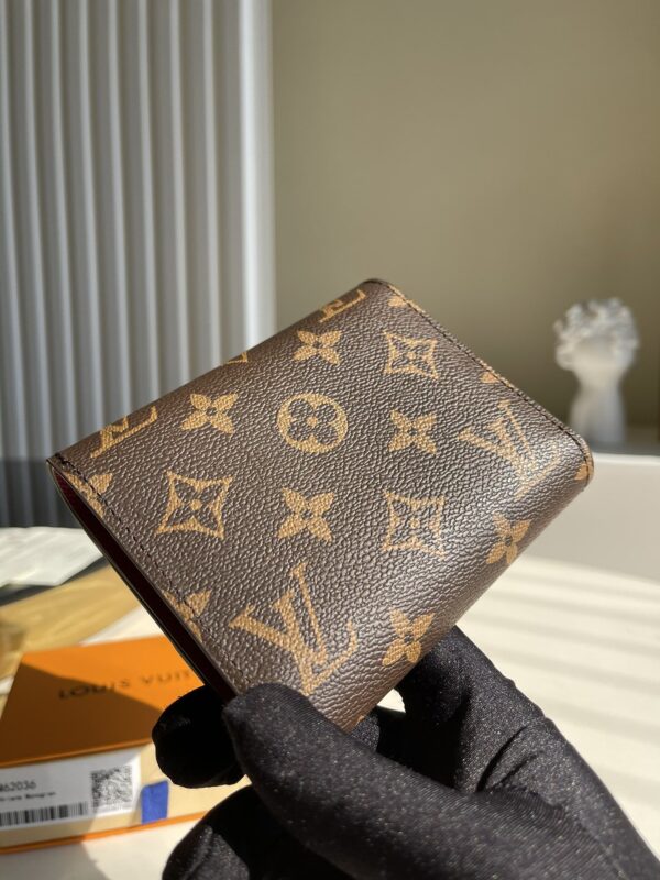 1:1 Replica Louis Vuitton Ariane Wallet Monogram Canvas Fuchisa For Women, Women's Wallet 12cm LV M62036