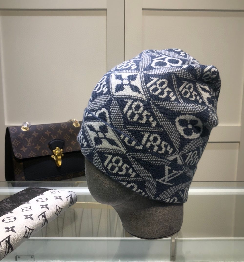 Louis Vuitton Beanie In Blue LV Headwear