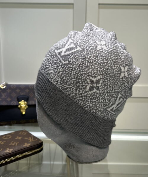 Louis Vuitton Beanie In Grey LV Headwear