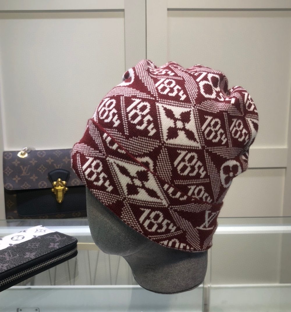Louis Vuitton Beanie In Red LV Headwear