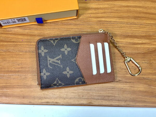 1:1 Replica Louis Vuitton Card Holder Recto Verso Combines Monogram Canvas Brown For Women, Women's Wallet 13cm LV