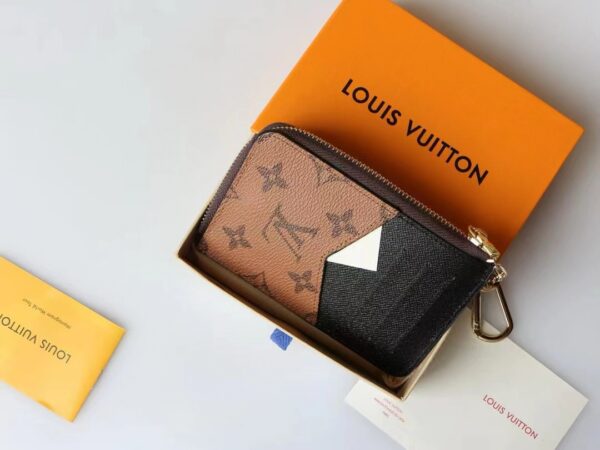 1:1 Replica Louis Vuitton Card Holder Recto Verso Monogram and Monogram Reverse Canvas For Women, Women's Wallets 5.1in/13cm LV