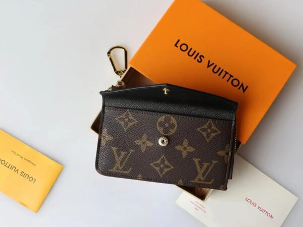 1:1 Replica Louis Vuitton Card Holder Recto Verso Monogram and Monogram Reverse Canvas For Women, Women's Wallets 5.1in/13cm LV