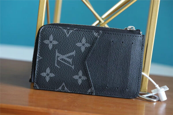 1:1 Replica Louis Vuitton Card Holder Recto Verso Monogram Eclipse For Women, Women's Wallets 5.1in/13cm LV