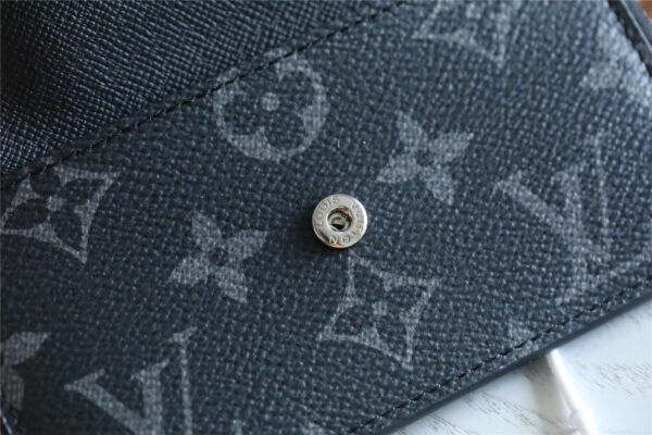 1:1 Replica Louis Vuitton Card Holder Recto Verso Monogram Eclipse For Women, Women's Wallets 5.1in/13cm LV