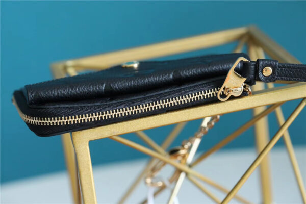 1:1 Replica Louis Vuitton Card Holder Recto Verso Monogram Empreinte Black For Women, Women's Wallets 5.1in/13cm LV M69421