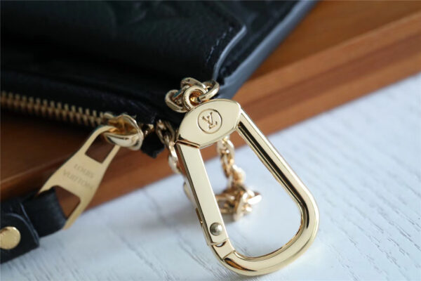 1:1 Replica Louis Vuitton Card Holder Recto Verso Monogram Empreinte Black For Women, Women's Wallets 5.1in/13cm LV M69421
