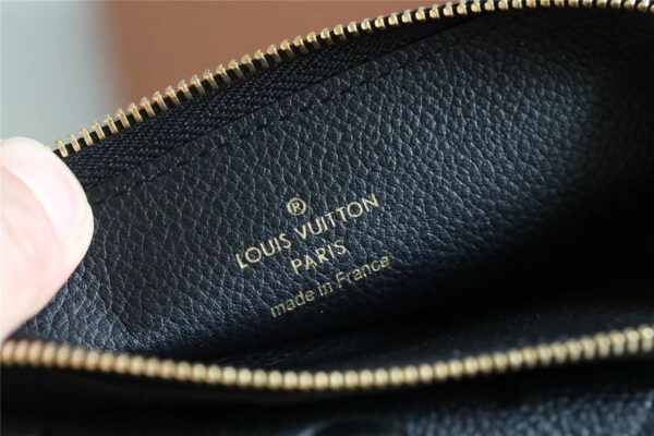 1:1 Replica Louis Vuitton Card Holder Recto Verso Monogram Empreinte Black For Women, Women's Wallets 5.1in/13cm LV M69421