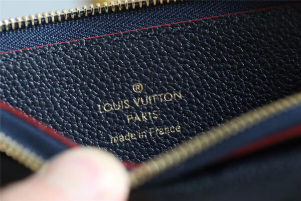 1:1 Replica Louis Vuitton Card Holder Recto Verso Monogram Empreinte Navy Blue / Red For Women, Women's Wallets 5.1in/13cm LV M69420
