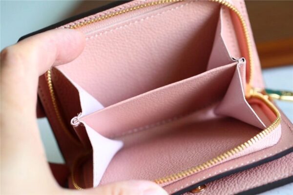 1:1 Replica Louis Vuitton Clea Wallet Monogram Empreinte Light Pink For Women, Women's Wallets 1.3in/11cm LV