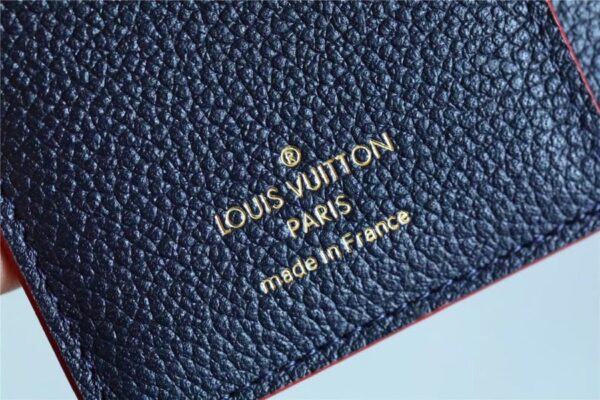 1:1 Replica Louis Vuitton Clea Wallet Monogram Empreinte Navy Blue For Women, Women's Wallets 1.3in/11cm LV