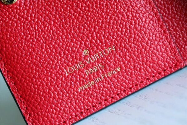 1:1 Replica Louis Vuitton Clea Wallet Monogram Empreinte Red For Women, Women's Wallets 1.3in/11cm LV