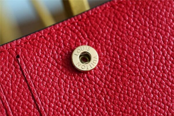 1:1 Replica Louis Vuitton Clea Wallet Monogram Empreinte Red For Women, Women's Wallets 1.3in/11cm LV