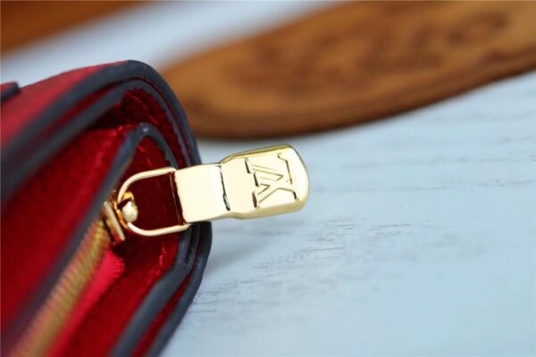1:1 Replica Louis Vuitton Clea Wallet Monogram Empreinte Red For Women, Women's Wallets 1.3in/11cm LV