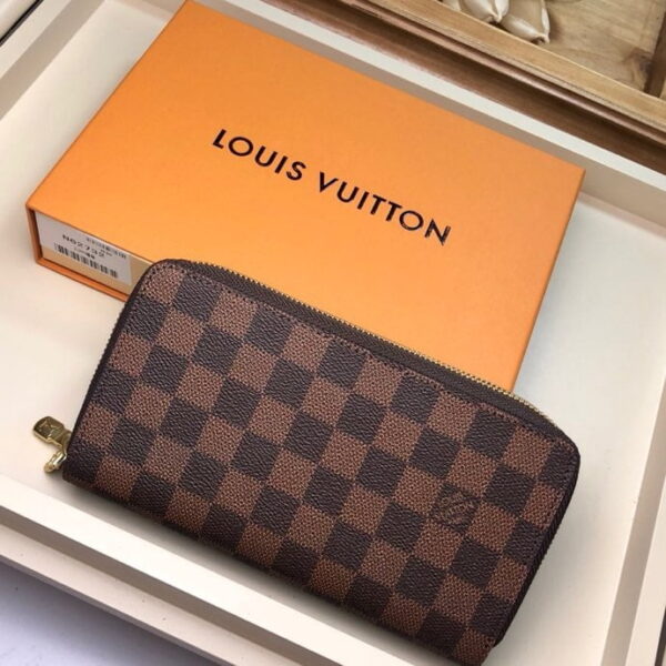 1:1 Replica Louis Vuitton Clemence Wallet Damier Ebene Canvas For Women, Women Wallet LV
