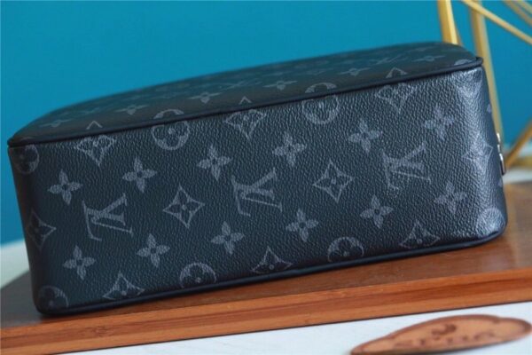 1:1 Replica Louis Vuitton Cosmetic Pouch Monogram Eclipse For Women, Women's Wallets 6.7in/17cm LV M60024