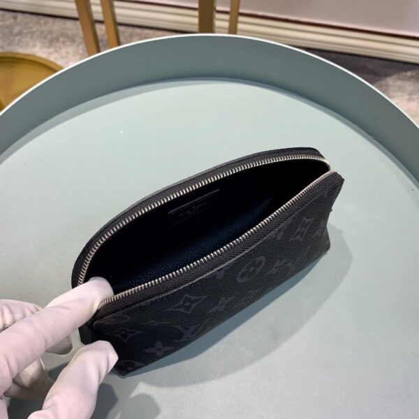 1:1 Replica Louis Vuitton Cosmetic Pouch PM Monogram Eclipse Canvas For Women, Women's Bags 7.5in/19cm LV