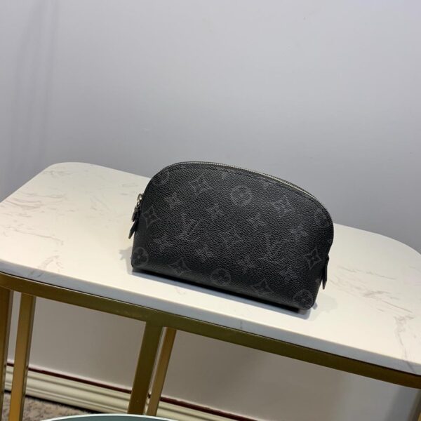 1:1 Replica Louis Vuitton Cosmetic Pouch PM Monogram Eclipse Canvas For Women, Women's Bags 7.5in/19cm LV