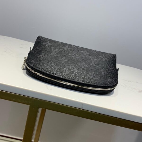 1:1 Replica Louis Vuitton Cosmetic Pouch PM Monogram Eclipse Canvas For Women, Women's Bags 7.5in/19cm LV