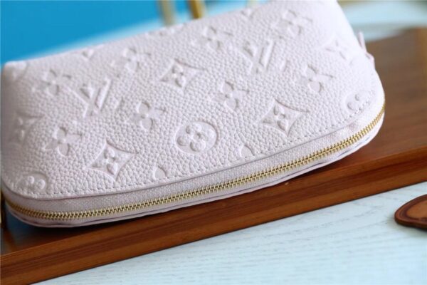 1:1 Replica Louis Vuitton Cosmetic Pouch PM Monogram Empreinte Light Pink For Women, Women's Wallets 7.5in/19cm LV