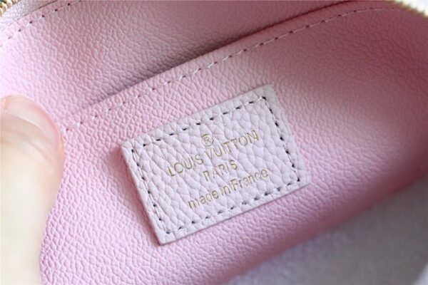 1:1 Replica Louis Vuitton Cosmetic Pouch PM Monogram Empreinte Light Pink For Women, Women's Wallets 7.5in/19cm LV