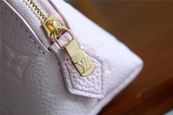 1:1 Replica Louis Vuitton Cosmetic Pouch PM Monogram Empreinte Light Pink For Women, Women's Wallets 7.5in/19cm LV