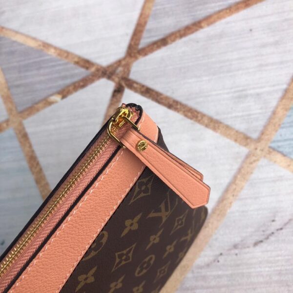 1:1 Replica Louis Vuitton Daily Pouch Bag Monogram Canvas Light Pink For Women 11.6in/29.5cm LV M62942