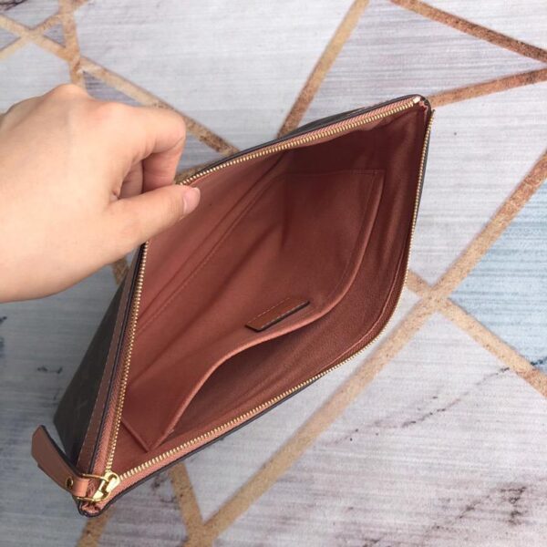 1:1 Replica Louis Vuitton Daily Pouch Bag Monogram Canvas Light Pink For Women 11.6in/29.5cm LV M62942