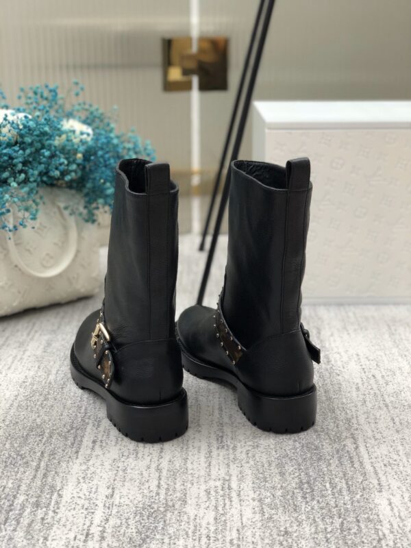 Louis Vuitton Discovery Flat Ankle Boot Black For Women LV
