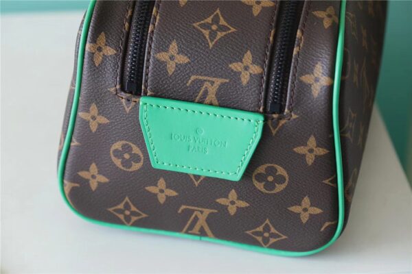1:1 Replica Louis Vuitton Dopp Kit Poche Toilette Monogram Canvas By Virgil Abloh's Minty /Green For Women, Women's Wallets 11in/28cm LV M46253