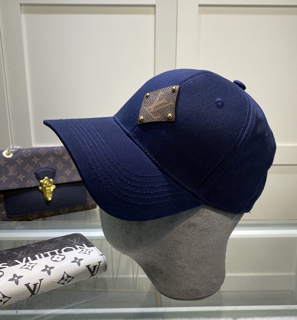 Louis Vuitton Embroidered Logo Baseball Cap Purple LV Cap