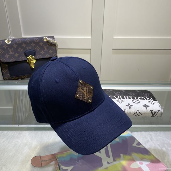 Louis Vuitton Embroidered Logo Baseball Cap Purple LV Cap