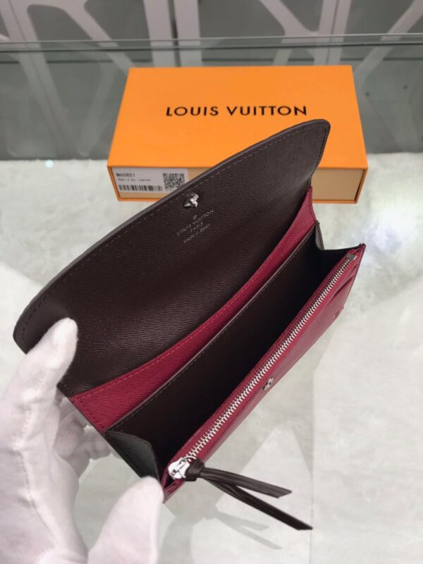 1:1 Replica Louis Vuitton Emilie Wallet Epi Fuchsia For Women, Women's Wallets 7.5in/19cm LV 