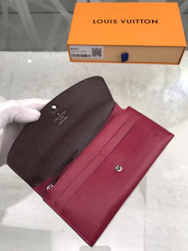 1:1 Replica Louis Vuitton Emilie Wallet Epi Fuchsia For Women, Women's Wallets 7.5in/19cm LV 