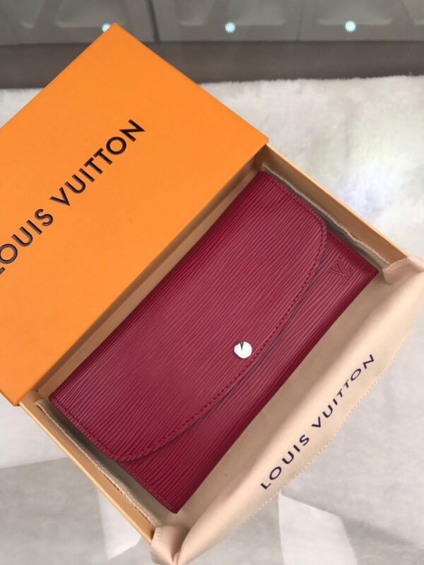 1:1 Replica Louis Vuitton Emilie Wallet Epi Fuchsia For Women, Women's Wallets 7.5in/19cm LV 