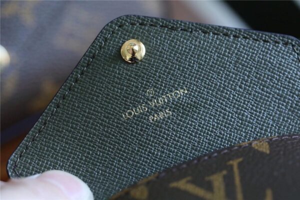 1:1 Replica Louis Vuitton Felicie Strap & Go Monogram Canvas Khaki Green For Women, Women's Wallets 6.7in/17cm LV M80091