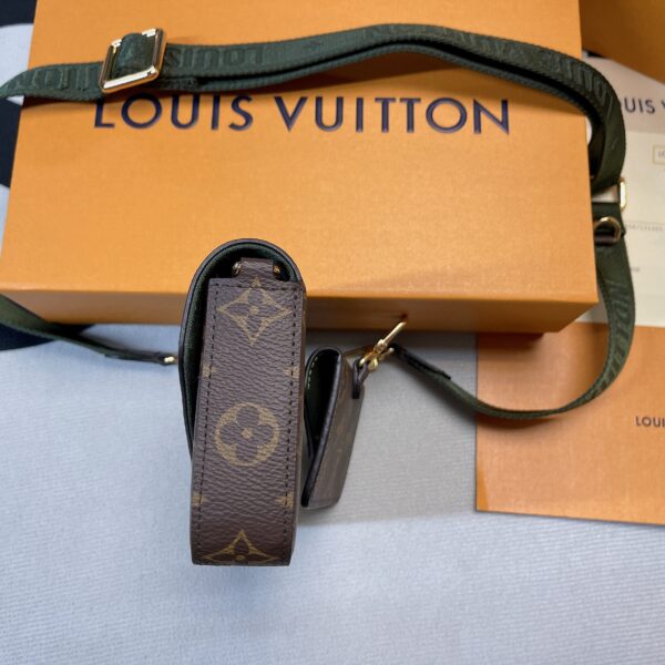 1:1 Replica Louis Vuitton Felicie Strap & Go Monogram Canvas Khaki Green For Women, Women's Wallets 6.7in/17cm LV M80091