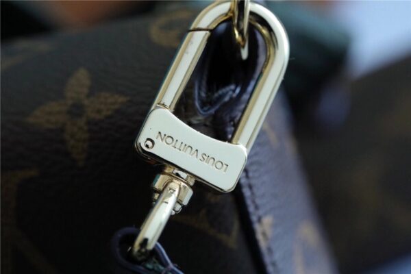 1:1 Replica Louis Vuitton Felicie Strap & Go Monogram Canvas Khaki Green For Women, Women's Wallets 6.7in/17cm LV M80091