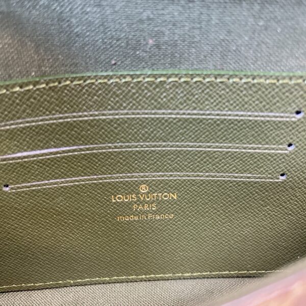 1:1 Replica Louis Vuitton Felicie Strap & Go Monogram Canvas Khaki Green For Women, Women's Wallets 6.7in/17cm LV M80091
