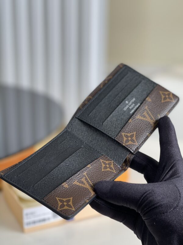 1:1 Replica Louis Vuitton Gaspar Wallet Monogram Macassar Canvas For Men, Men's Wallet 11cm LV M93801