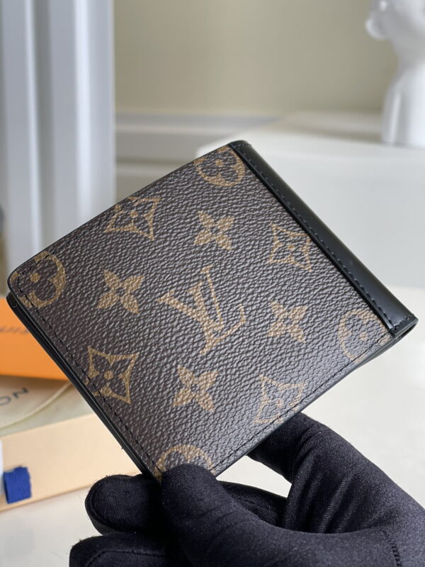1:1 Replica Louis Vuitton Gaspar Wallet Monogram Macassar Canvas For Men, Men's Wallet 11cm LV M93801