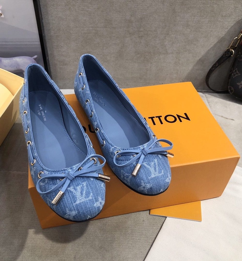 Louis Vuitton Gloria Flat Loafer Blue For Women LV